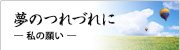 夢のつれづれに - 私の願い -