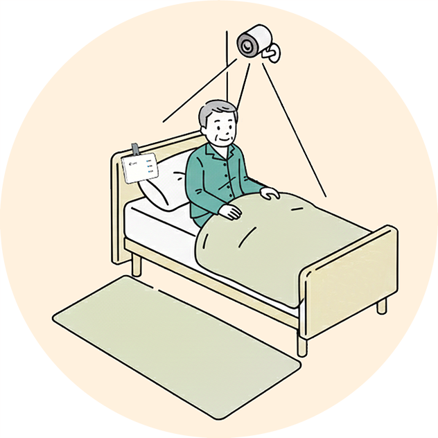 離床センサー・バイタル計測・カメラ機能