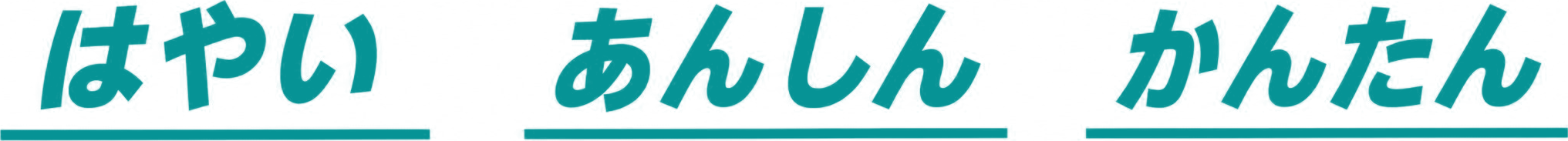 はやい・あんしん・かんたん